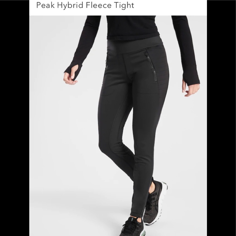 Athleta New with Tags Peak Hybrid Fleece Tight